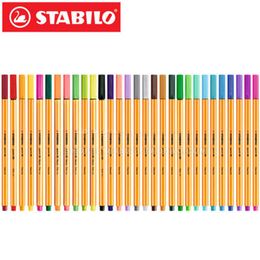 Stylos 25pcs stabililo 88 Gel stylo couleur crochet stylo peinture coloriage graffiti sketch couleur stylo stylo 0,4 mm