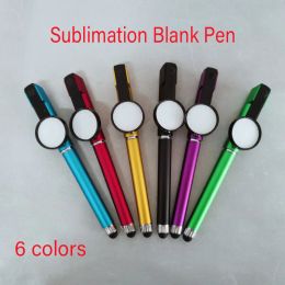 Pennen 30/50/100 PCS SUBLIMATION afdrukken Blanco Ballpoint Pen Aangepast Logo Afbeelding Gedrukte sublimatiepen