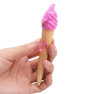 Stylos 30 pcs Ice Cream Forme mignon Gel Creat Gel 0,38 mm Black Recharge Office Stationery stylo en gros Nouveau stylo cadeau unique