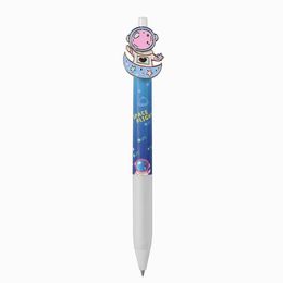 Stylos 36 PCS / lot créatif astronaute Press Gel Pen kawaii 0,5 mm encre noire Signature stylos de bureau de bureau