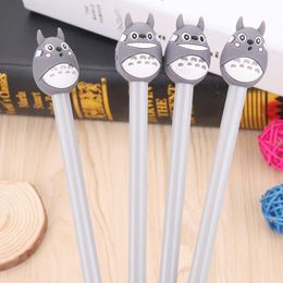 Stylos 36 pcs / lot créatif totoro gel stylo mignon 0,5 mm en encre noire neutre stylo de bureau scolaire