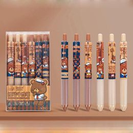 Stylos 36 pcs / lot kawaii ours lapin de presse de presse de presse de gel mignon 0,5 mm à encre noire neutre stylos papeterie cadeau office office