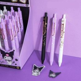 Stylos 36 pcs / lot kawaii démon de presse de presse de presse mignon 0,5 mm encre noire neutre stylos promotionnel office scolaire de bureau