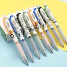 Stylos 36 PCS / lot kawaii chien de presse de presse à gel mignon 0,5 mm à encre noire Signature stylos promotionnel de papeterie cadeau scolaire