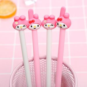 Stylos 36 PCS / lot kawaii gelody gel stylo mignon 0,5 mm à encre noire Signature Styding Promotionnal Gift for Kids Stationery School Supplies