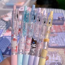 Bolígrafos 36 PC/lote Cat Gel Gel Gel Pen Lindo de 0.5 mm de tinta negra Pensería de papelería Oficina de regalos Suministros al por mayor