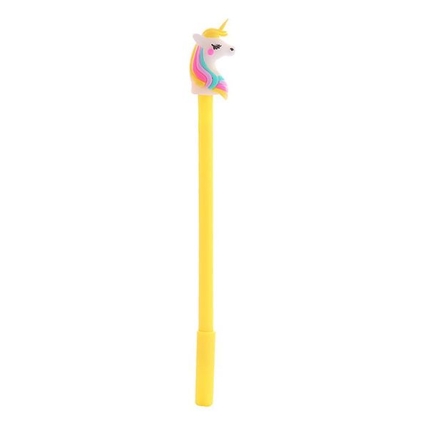 Stylos 36pcs / lot créatif licorne stylos kawaii animal drôle gel stylo mignon de retour à l'école en écrivant blue encre papinerie kawai stationnaire