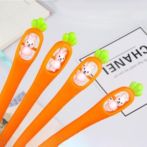 Pennen 36pcs mooie schattige pennen cool kawaii konijn gel pen wortel bunny grappige blauw balpoint -briefpapier terug naar school spullen ding 2022