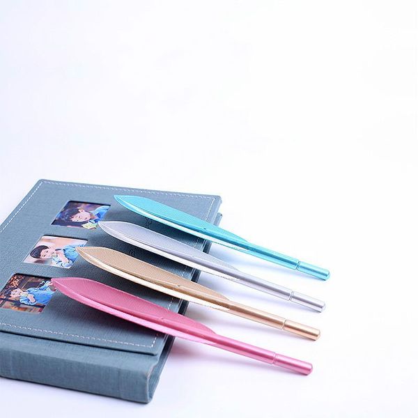 Stylos 40 PCS Feather Wholesale Book Signing Needle Pen Stationery Canetas Escolar Stationary Kawaii Schoolgel stylos