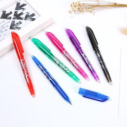 Pennen 40 pc's/kavel Wisbare gelpen Leuke kleurrijke inkt 0,5 mm Signature Pens School Office Writing Supplies Promotioneel geschenk