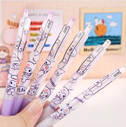 Pennen 48 PCS/Lot Creative Demon Clip Gel Pen Set Cute Black Ink Signature Pens Stationery Gift Office School Supplies Groothandel