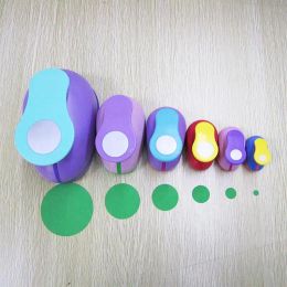 Pennen 5 cm 3,8 cm 2,5 cm Ronde vorm Craft Punch Set Kinderen Handmatig DIY Hole Punches Cortador de Papel de Scrapbook School Circle Punch