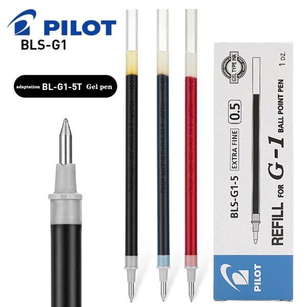 Pensas 6 PC/Lote Gel Ink Regilización Japón Piloto BLSG15 0.5 Oficina de papelería y lápiz escolar al por mayor con seguimiento