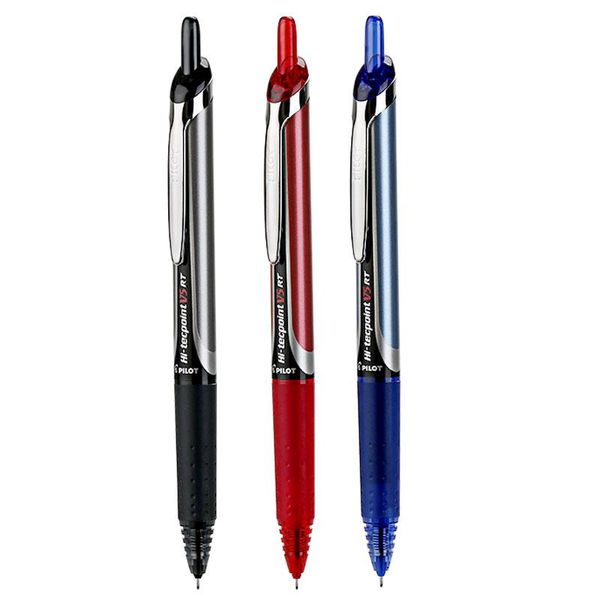 Stylos 6pcs / lot Pilot Press Gel Pen BXRTV5 0,5 mm noir / bleu / rouge Type d'aiguille stylo bxsv5rt Remplaçable Rechapl SCHOOL FOURNIS