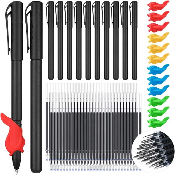 Stylos 84 pièces magic pratiques stylo set set auto disparaissant le stylo à bille magique de l'encre utilisée pour le livre de copybooks réutilisable Livre de calligraphie