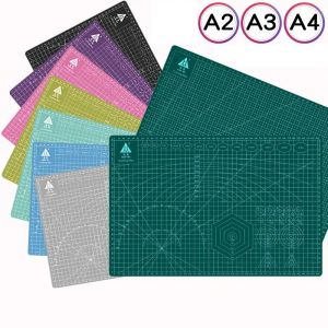 Bolígrafos A2 A3 A4 A5 PVC Mat de corte PVC Diferencia Autohalamiento Diy Coserador Estudiante Arte Papel Corte Garning Herramienta de cuero de cuero Cortado