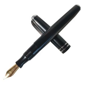 Bolígrafos Ancient chino Pen de late 28 Iridium Fuente Pen Negro de plástico Negro Tornillo de tornillo Patorería F Nib