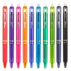 Stylos et stal 10 couleurs pilotes Frixion Ball rétractable effracable stylo de 0,5 mm de styles de styles de styles de styles de stylo efface le transfert de chaleur Vanish Pen