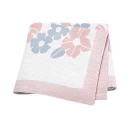 Stylos couvertures pour bébé tricoté pour nouveau-né la poussette florale couverture de bain de bain 90 * 70cm pour enfants pour enfants garçons filles jetez les courtepointes de réception