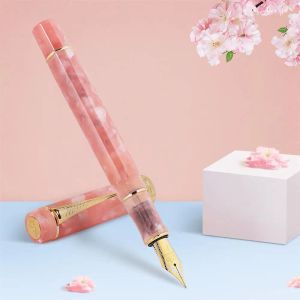 Penses Business Jinhao 100 ACRYLIC Fountain Pen Color Spin Golden Pean Orquíde