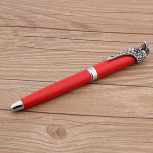 Stylos chouxiongluwei metal aigle statue cadeau argenté rouge office calligraphie plume stylo