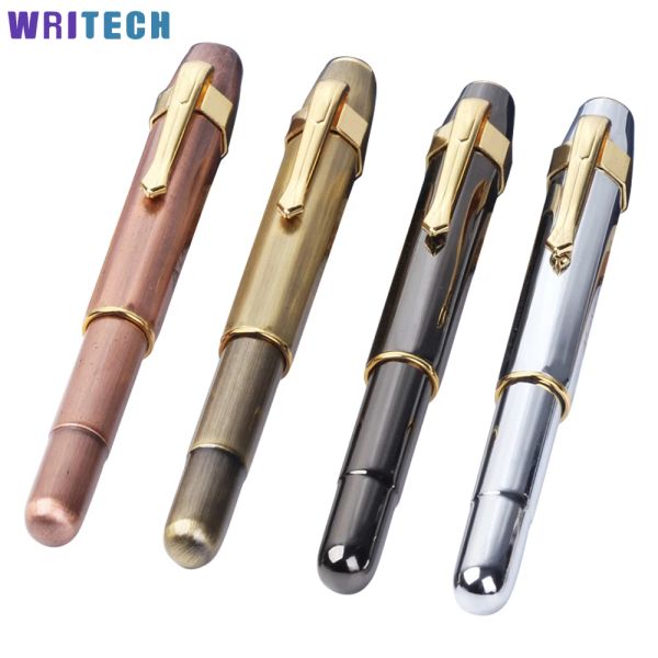 Stylos classiques Fountain Business Pen Metal Vintage Nib Ink Fountain Pen Fashion Matte Business Office School Supplies