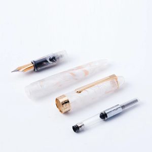 Bolígrafos colorido lorelei resina convertidor de resina fuente placa dorada clip dorado de 0.38 mm EF tinta con bolígrafos de suministros de taquilla