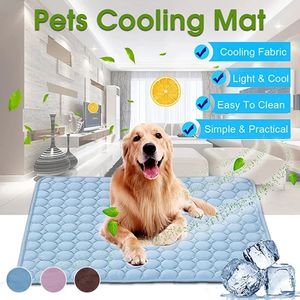 Bolígrafos Almohadilla para perros, almohadillas refrescantes para perros de verano, manta para gatos, sofá, cama transpirable para mascotas, lavable, perros pequeños y medianos