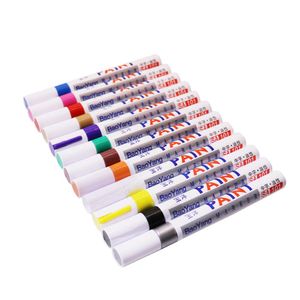 Stylos EZONE 12 pièces/couleurs surligneur stylo Fluorescent stylo marqueur de peinture liquide pour tableau d'écriture LED pour peinture Graffiti fournitures de bureau