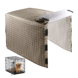 Clôture de clôture anti-moustique cage de chenil cage en plein air couverture de couverture de chien oxford tissu chiot de vent étanche du vent.