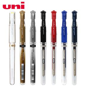 Stylos authentiques Japon 6 pièces Uniball Signo Broad UM153 Gel stylo 1,0 mm bleu / noir / rouge / blanc / sier / or