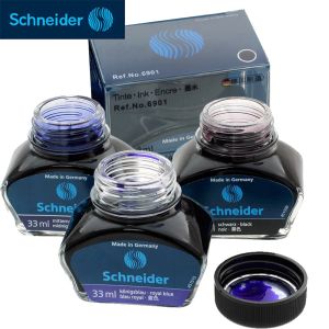 Stylos allemand Schneider Fountain Pen Bottle Ink Non Carbon Never Block Ink Ink 33ML PAPELERIE ACCESSOIRES Calligraphie encre