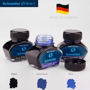 Stylos allemand Schneider Fountain Pen Ink 33Ml Refill Watersoluble Encre Stylo Plumenoncarbon non bloquant la bouteille de bouteille de stylo
