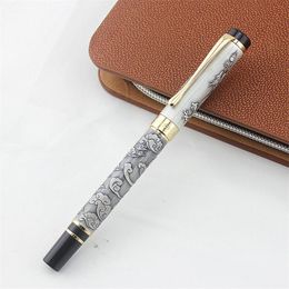 Pennen Hoge kwaliteit Jinhao 5000 Metal Dragon Fountain Pen Luxe 0,5 mm F NIB Inkt Pennen voor het schrijven van kantoorschoolbenodigdheden