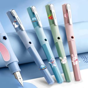 Pens High Quality Hero Fountain Pen met cartoonontwerp met vervangbare inktcartridge Leuke schrijfbenodigdheden voor studenten geschenken