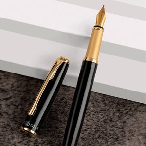 Stylos Hongdian 519a Fountain Pen rétro Highend Pen Black Bent Nib Calligraphy Bureau SCORS BUREAU BUREAG