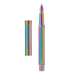 Pens Hongdian Rainbow Forest Metal Fountain Fountain stylo coloré EF / F / M / NIB ÉCRIT CHENT Écriture Beau Texture d'arbre pour Business Office Home