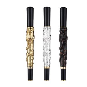 Pennen Hot Selling Jinhao East Dragon Head Crystal Diamond Roller Ballpoint Pen office Business Men Signature Gift Pen