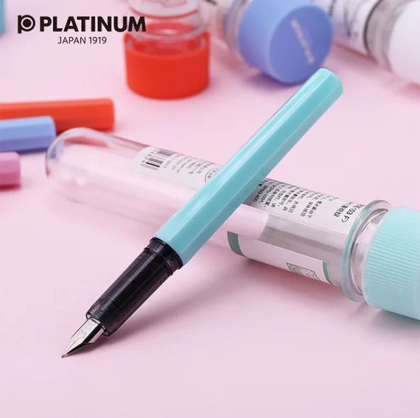 Stylos Japan Kawaii Platinum Small Meteor Fountain Pen Macaron Color Series PQ200 Élèves Cadeaux Macarons Fountain Pen Scool Supplies