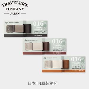 Pens Japan Midori Traveler's Travellers Accessoires Accessoires Pauts de stylo Clip de stylo Olive Olive Brown Black Inner Core