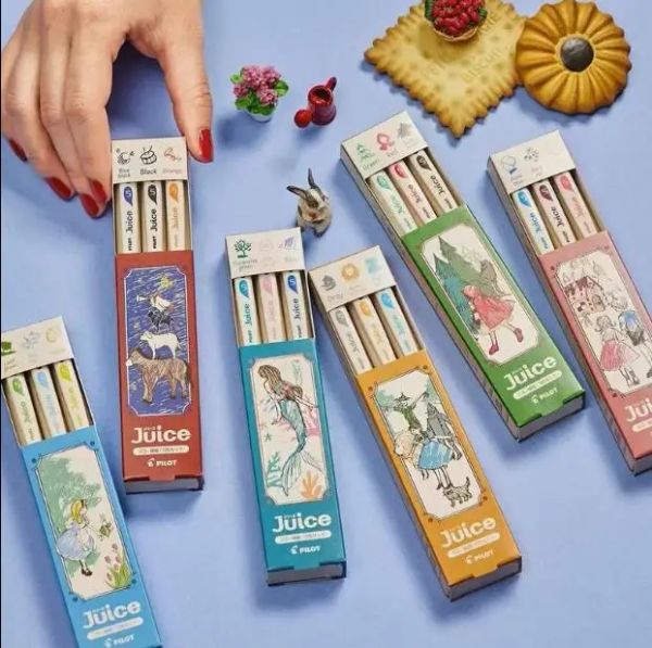 Penns Japon Pilot Juice Pen 10 Anniversary Limited Limited Fairy Tale Series Color Gel Gel Stationery Supplies Cute Pen