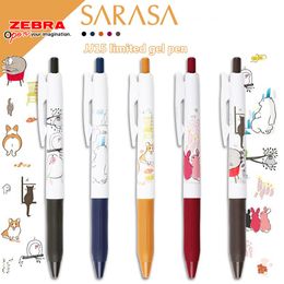 Pens Japan Zebra JJ15 Nouvelle papeterie Animal mignon limité Sarasa PushType Retro Gel Pen 0,5 mm BulletType Student Special