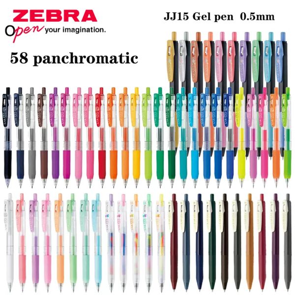 Pens Japan Zebra Sarasa Gel Pen JJ15 Couleur Press Rollerball Pen 0,5 mm Notes / Manuel / Graffiti Kawaii SCHOOL FOURNIT