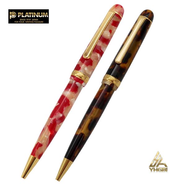 Stylos japonais Platine Red Koi Ballpoint Pen mâle et femelle Signature Rotary Core 0.7 Stationery Gift