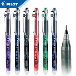 Stylos japonais papeterie pilote gel stylo BLP500 / 700 grande capacité Étudiant bureau de rédaction à filettes liquides 0,5 / 0,7 mm 12pcs