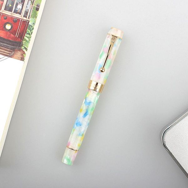 Stylos Jinhao 100 Fountain Pen Fountain Arrow Spin Elegante Signature Golden Ink Pens Stationnery Office Supplies