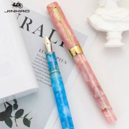 Pennen Jinhao 100 Mini Fountain Pen verschillende kleuren Studentenkantoor Fountain Pen Nieuwe luxe kwaliteit School Stationery Supplies Inks Pen