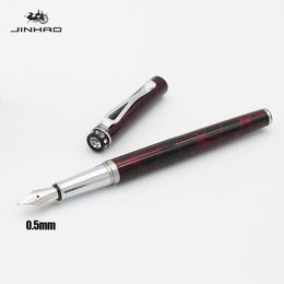 Pennen Jinhao 301 Fountain Pen 0,38 mm inktpennen voor schrijven voor meisjes metaal luxe metalen stylo pluim kalligrafie peneta kaligrafie