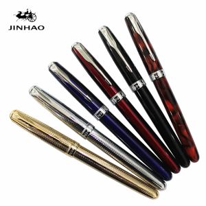 Stylos Jinhao 601 Business 6 couleurs Choisissez Medium Nib Iridium Point Fountain Pen Stationery scolaire