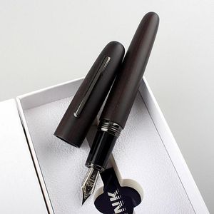 Stylos Jinhao 9056 Fountain Pen Gift Classic M NIB Spin Ebony Walnut Rosewood School Student Office Stationery